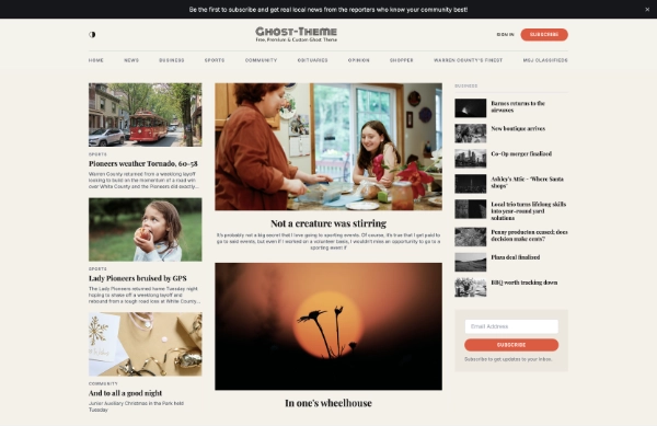 Factum Theme preview
