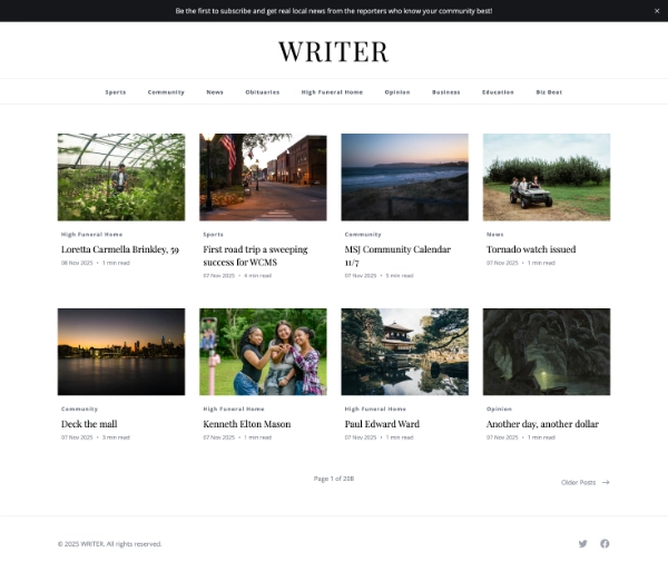 Writer Theme