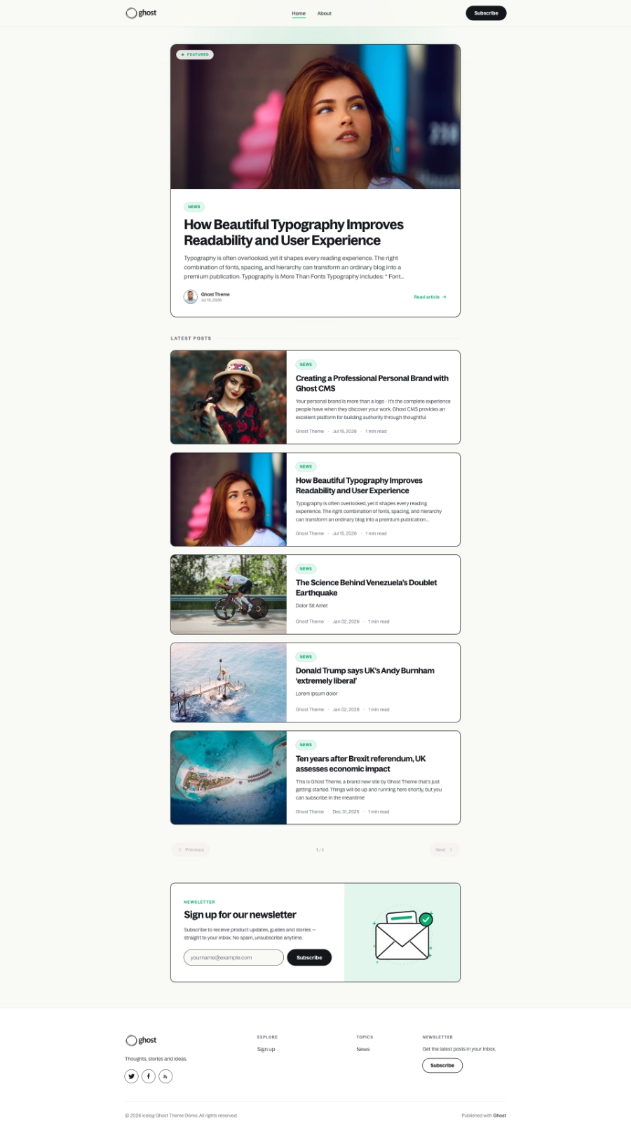 Icelog Theme